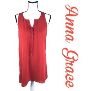 Anna Grace pleasted shift dress